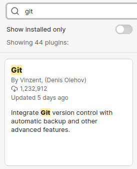 Git extension